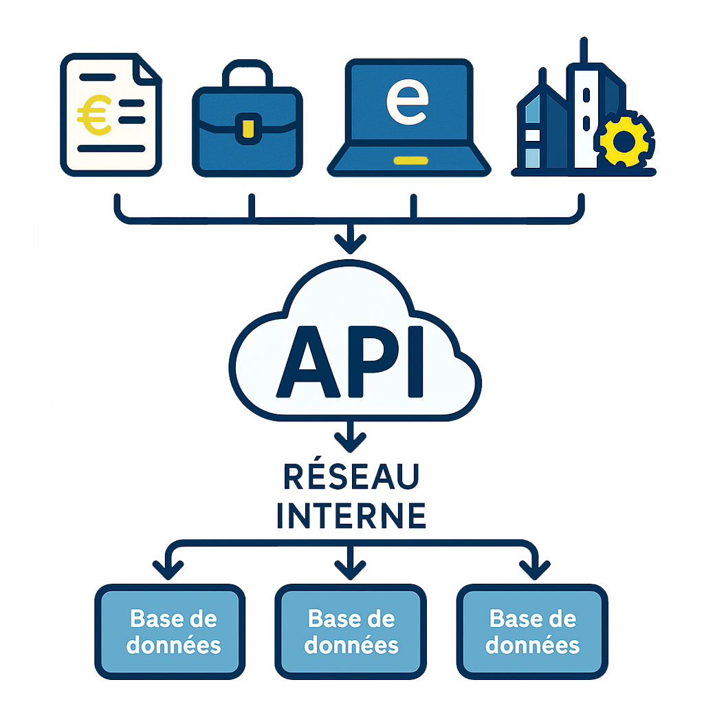 Solutions prises en charge : scanning de factures, e-commerce, CRM et logiciels métiers.
